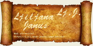 Ljiljana Janus vizit kartica